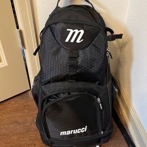 Black Marucci Softball backpack